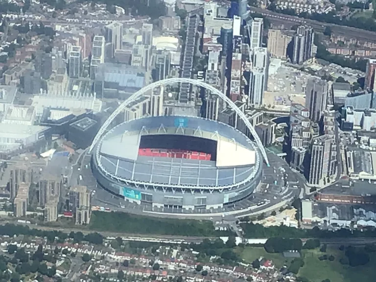 Vue aérienne du stade de Wembley
