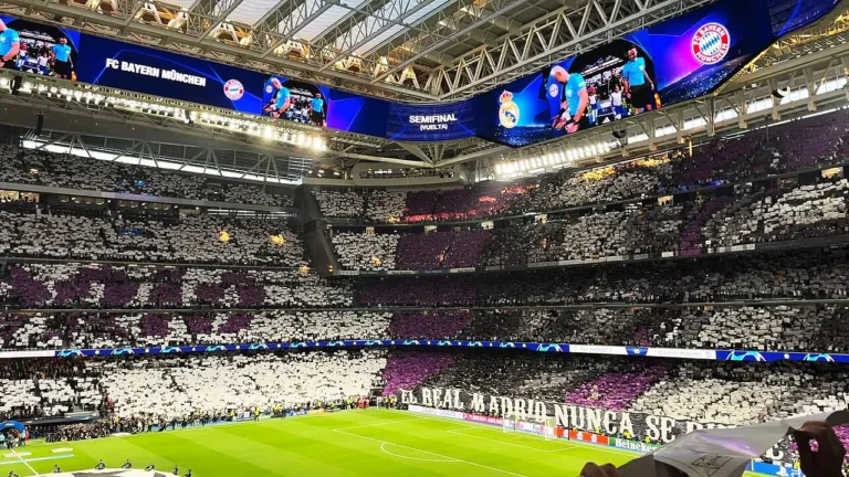 Tribunes du Santiago Bernabéu lors d’une rencontre