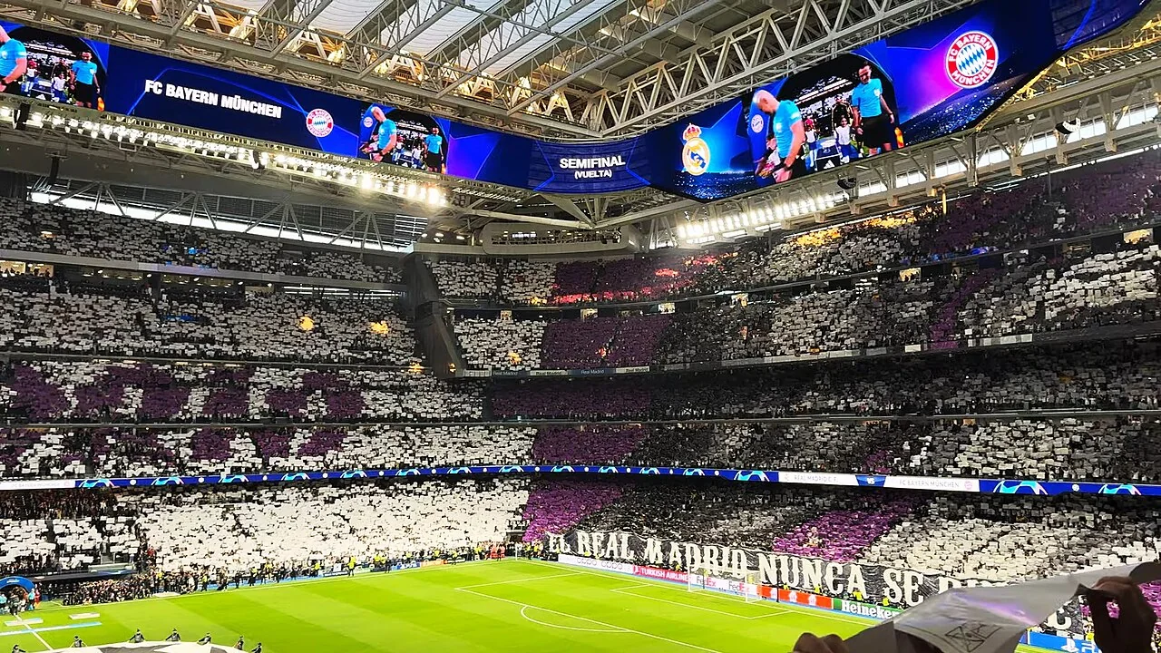 Tribunes du Santiago Bernabéu lors d’une rencontre