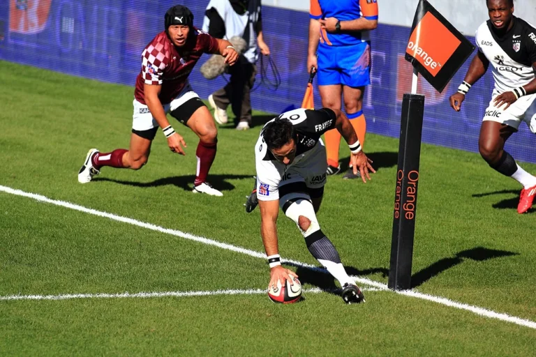 Joueurs de rugby lors d’une rencontre de championnat