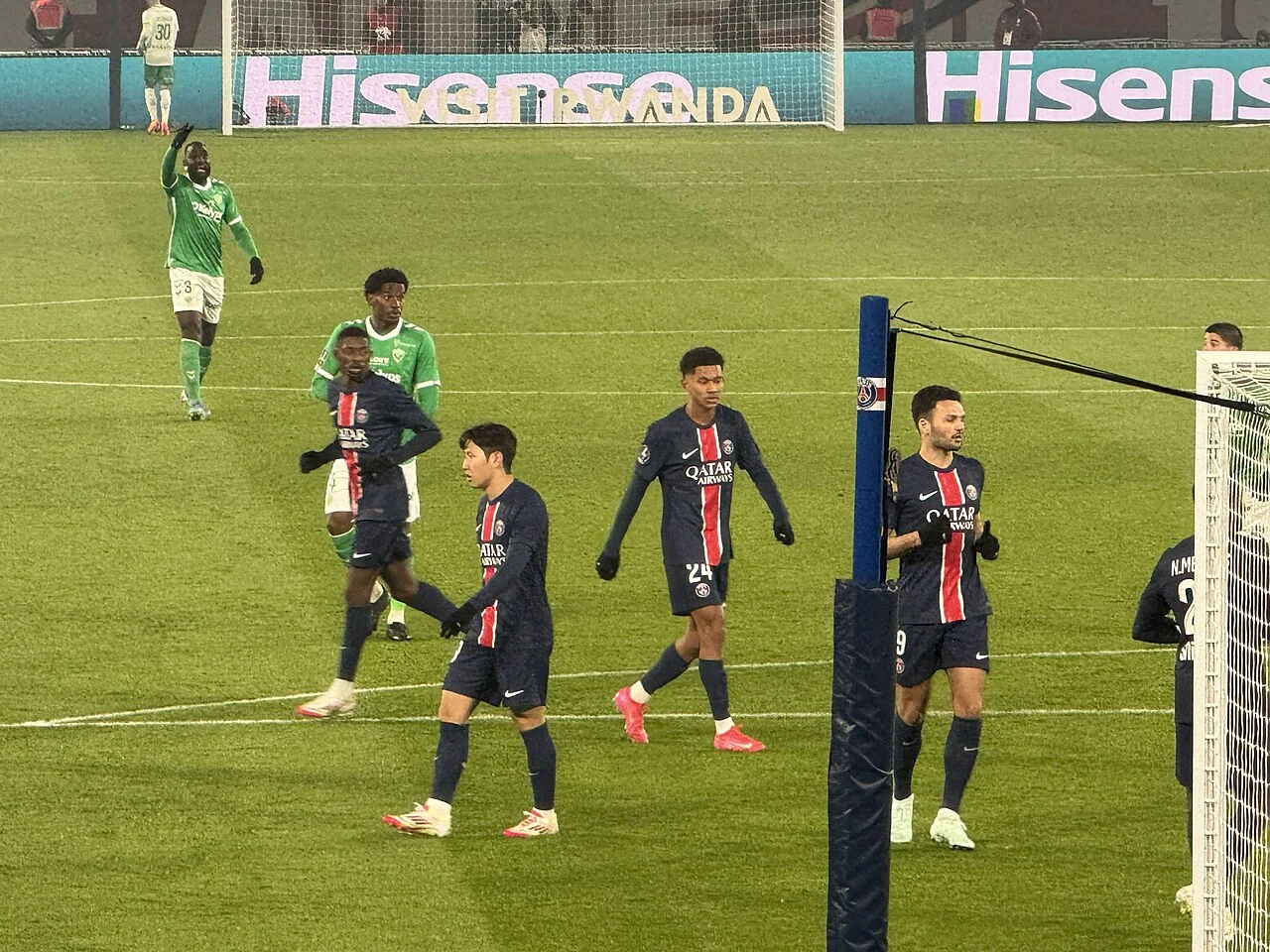 Rencontre de football au Parc des Princes