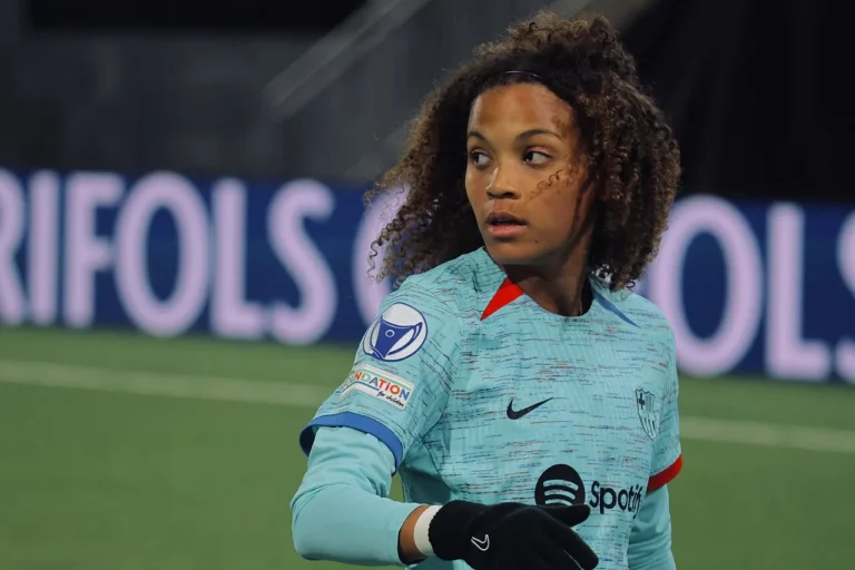Vicky López lors d’une rencontre du FC Barcelone féminin