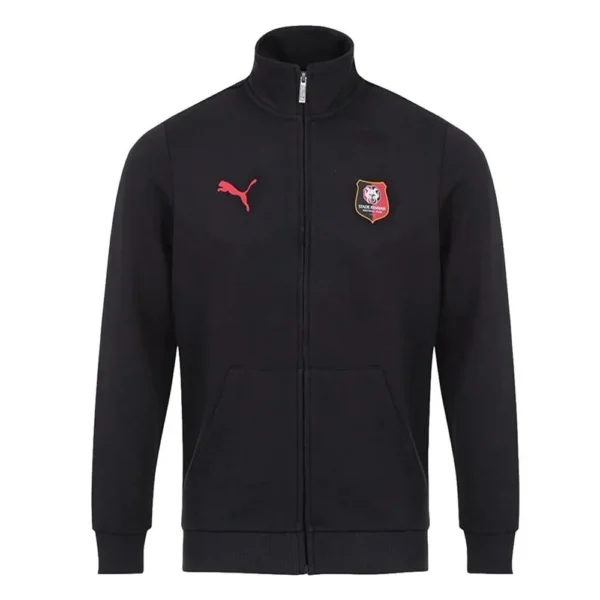 Stade Rennais Sweat Zippé Noir Homme Blank T