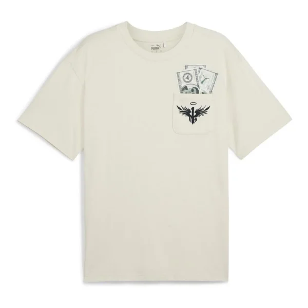 T-Shirt Beige Homme Puma Melo