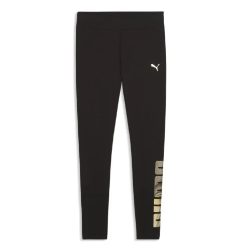 Legging Noir Logo Doré Femme Puma Metalli Legging Noir Logo Doré Femme Puma Metalli