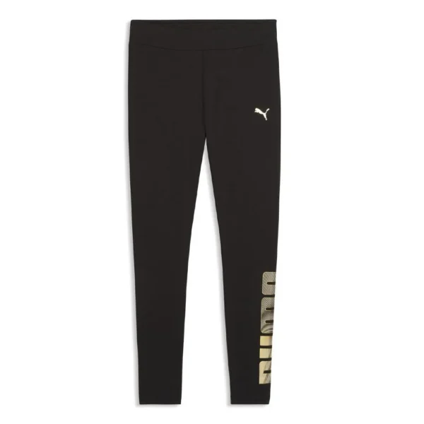 Legging Noir Logo Doré Femme Puma Metalli Legging Noir Logo Doré Femme Puma Metalli